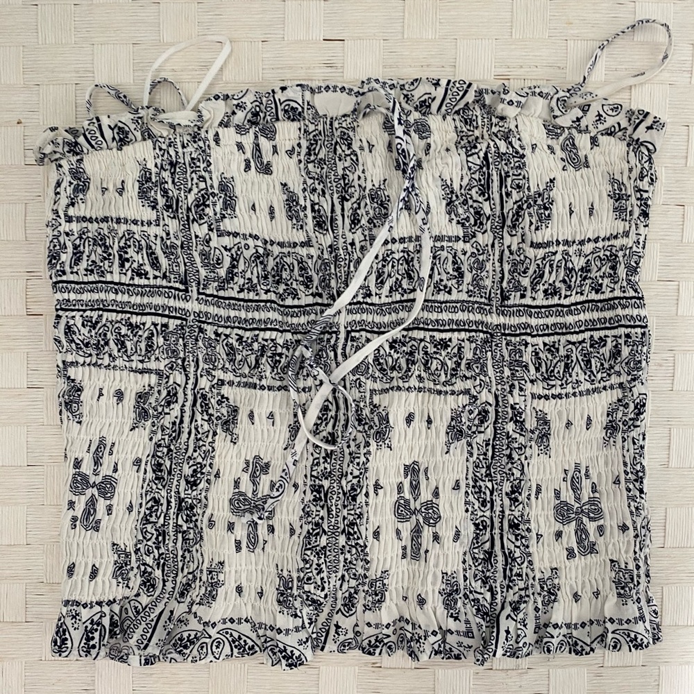 Bandana print crop top